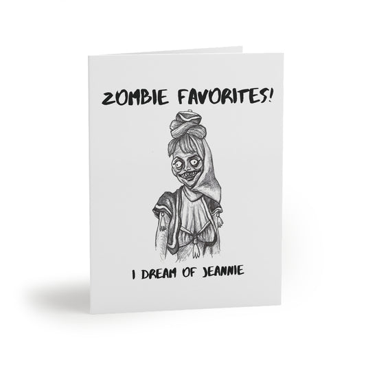 I Dream of Jeannie - ZOMBIE FAVORITES Halloween Greeting Cards (8, 16, and 24 pcs) for all zombies & genies!!!