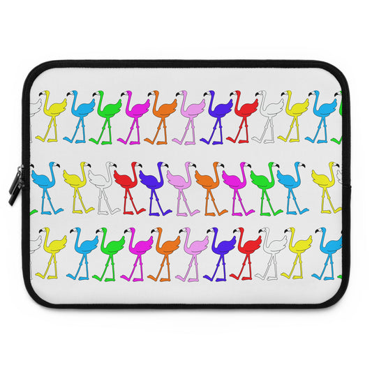 The Rainbow Flamingo Club Laptop Sleeve