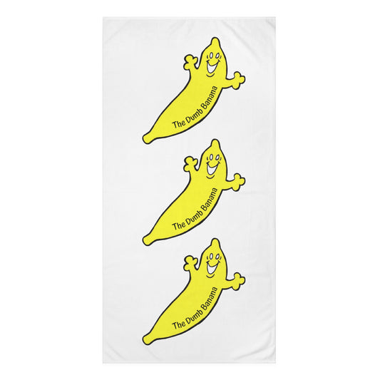 The Dumb Banana Premium Beach Towel - Why be the Big Kahuna on the beach when you can be the Big Banana!!!