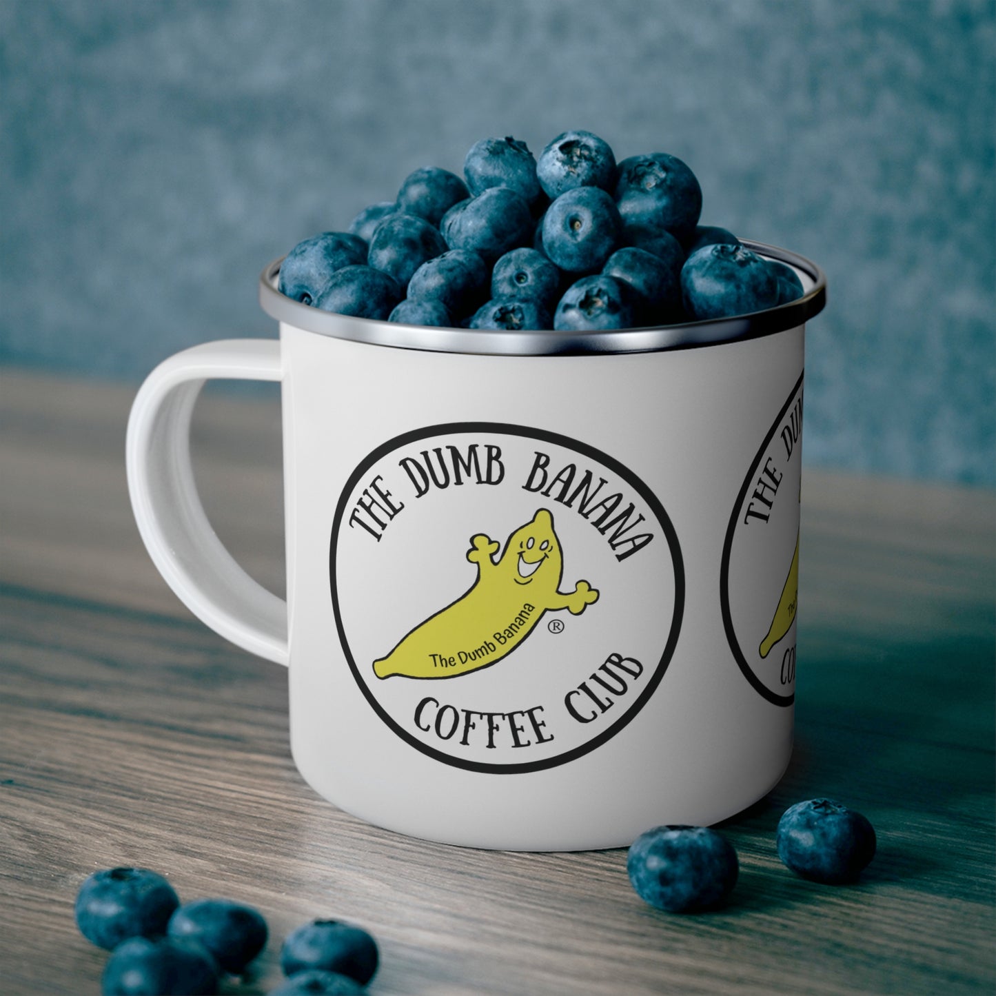 THE DUMB BANANA 12oz Enamel Camping Mug - Don't leave home without it!!!