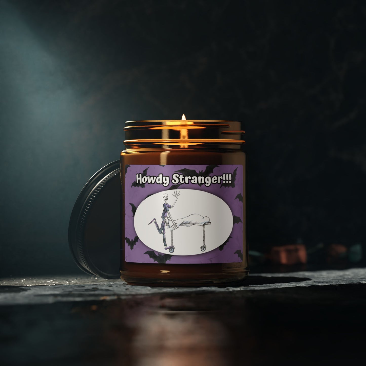 "Greetings" from the City Morgue -  THE HAPPY HALLOWEEN Scented 9oz Soy Candle Collection for all monsters!!!