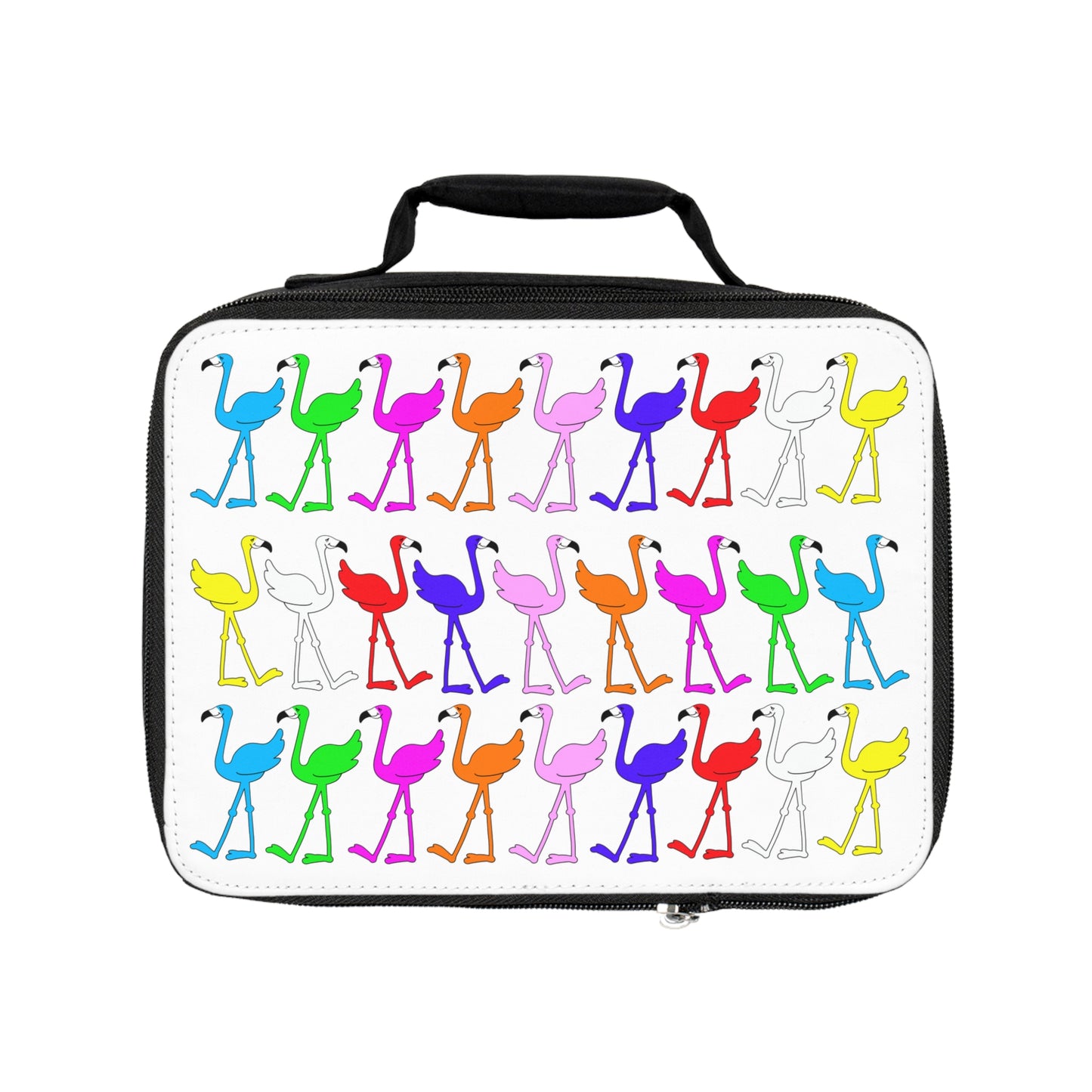 Flamingos Come In All Colors Insulated Lunch Bag