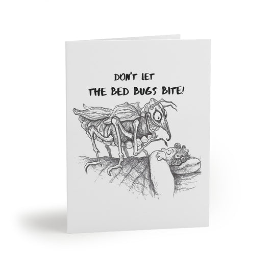 "Don't Let the Bed Bugs Bite!!!" - The Happy Halloween Greeting Cards (8, 16, and 24 pcs) for all bed bugs from Mars!!!