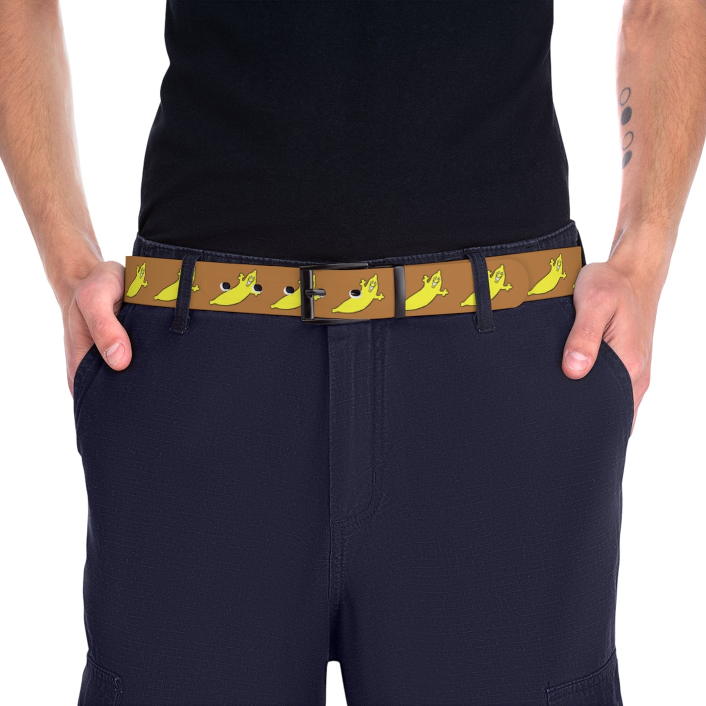 THE DUMB BANANA BELT in Light Brown by The Dumb Banana - The perfect belt for all bananas!!!