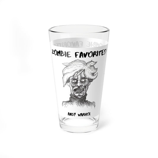 Zombie Favorites - The "Andy Warhol" Halloween 16oz Glass Cup