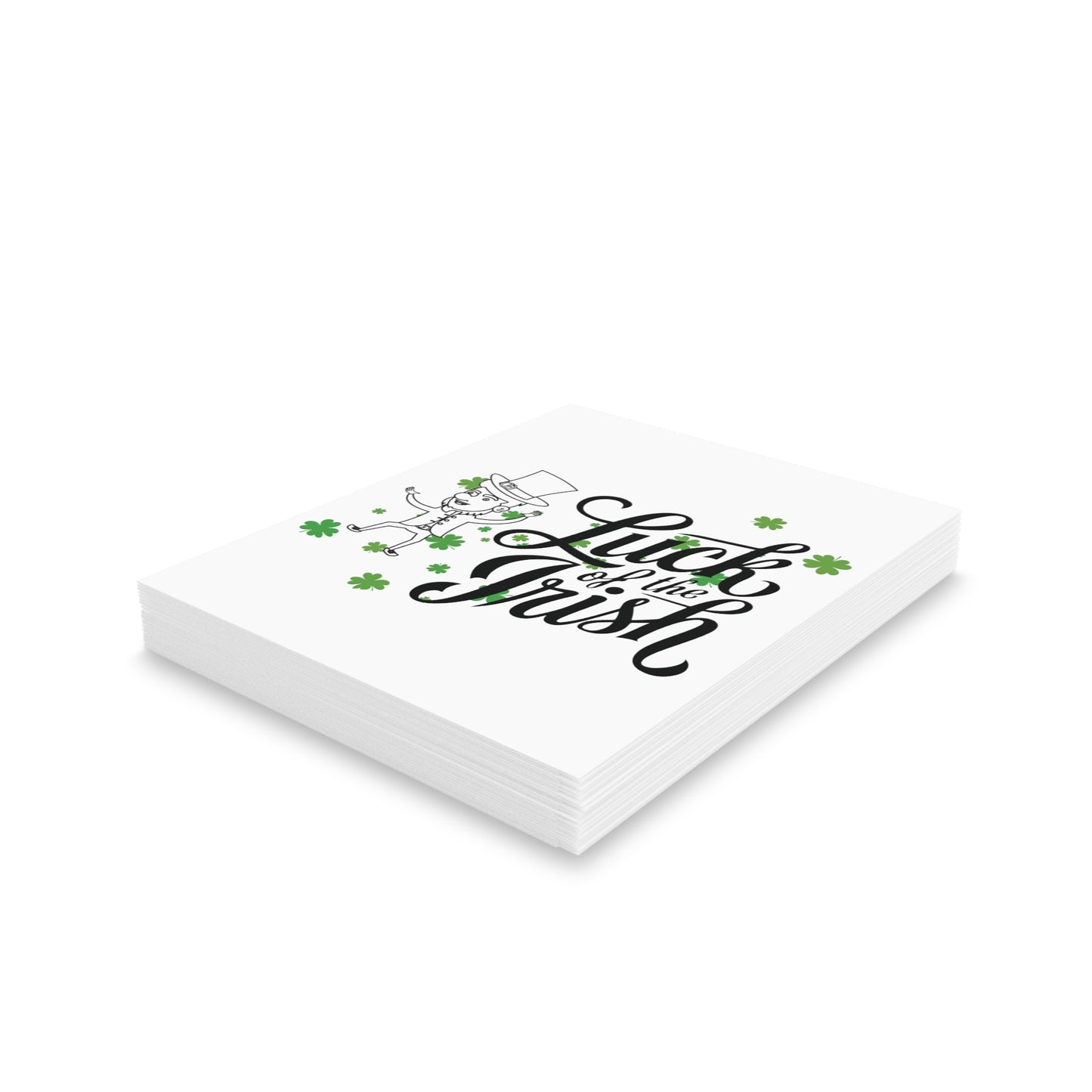 Dancing Leprechaun's "Luck of the Irish" Greeting Cards for St. Patrick's Day (8, 16, and 24 pcs)