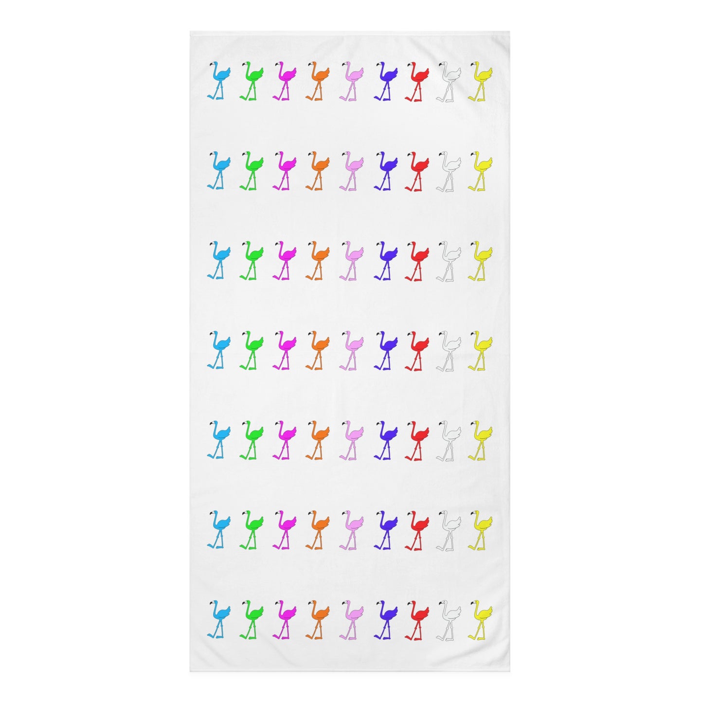 Lu Lu's Rainbow Flamingo Club Premium Bath & Beach Towel
