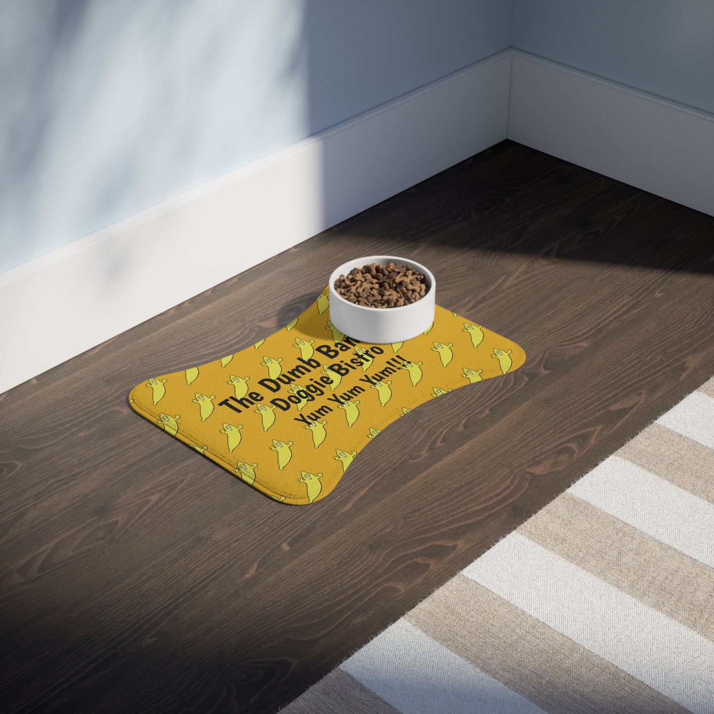 The Dumb Banana DOGGIE BISTRO Feeding Mat - It's so "Yum Yum Yum!!!"