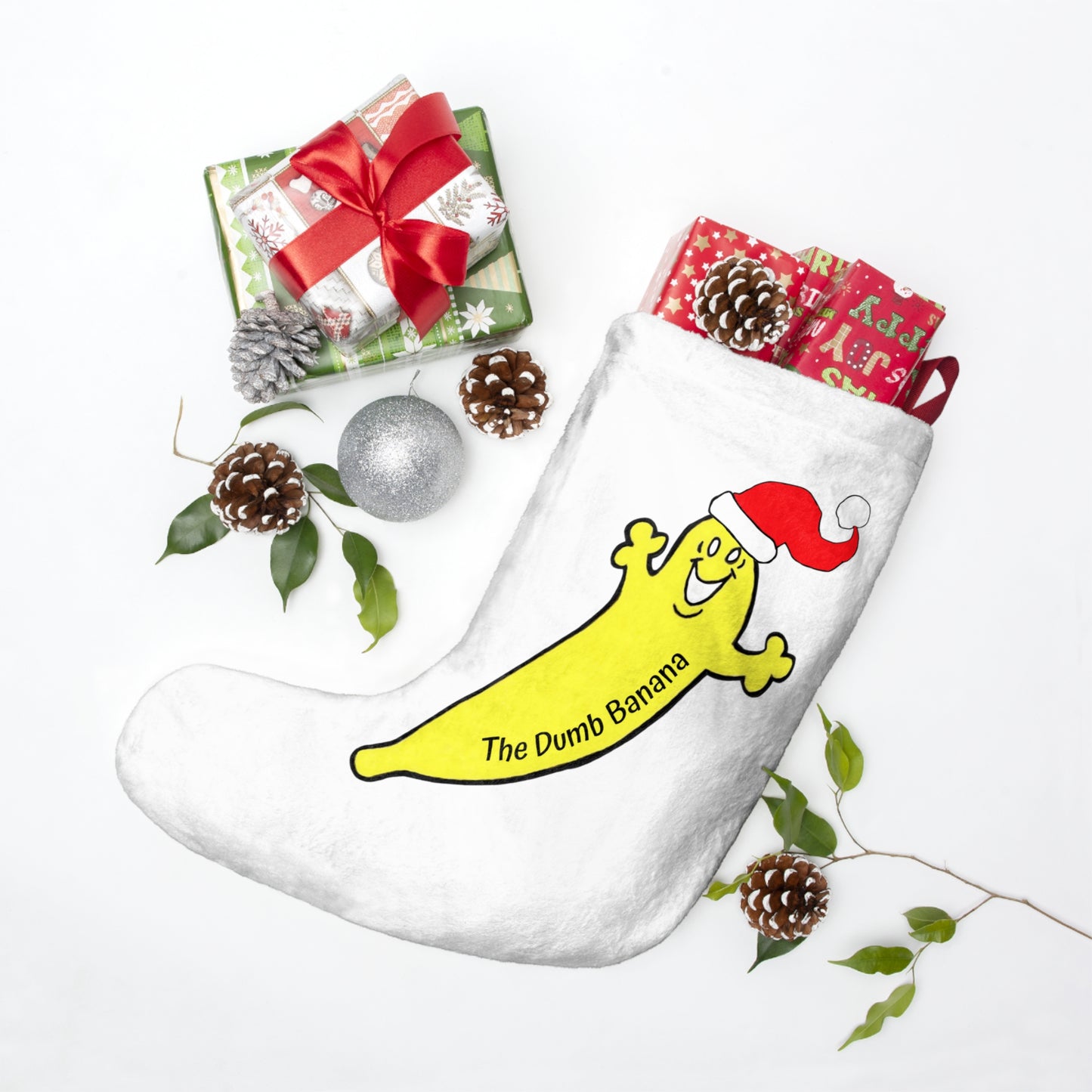 THE SANTA BANANA Christmas Stocking by The Dumb Banana