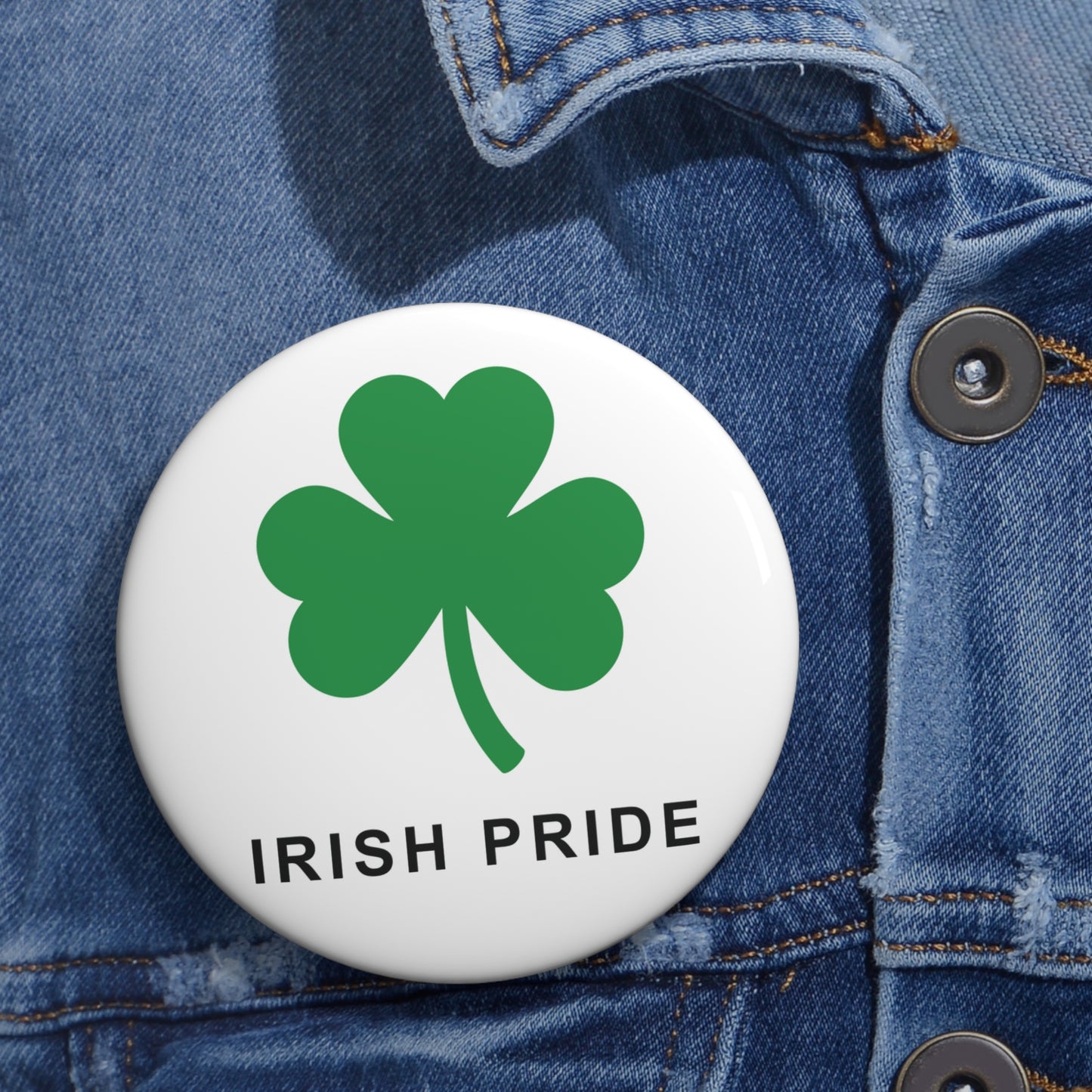 Shamrock Irish Pride Pin Button