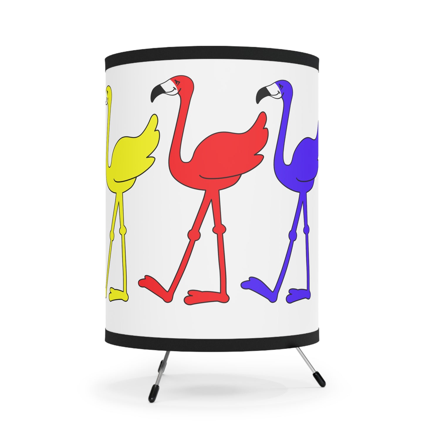 Rainbow Flamingo Club Tripod Lamp by Lu Lu