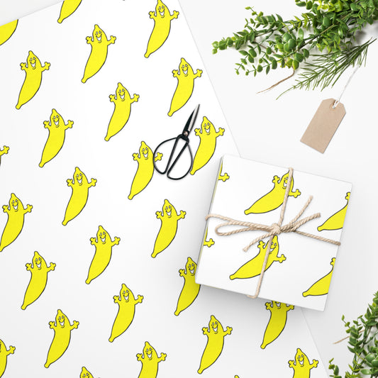 BANANA Wrapping Paper by The Dumb Banana in 2 Sizes - "The more bananas the better!!!"