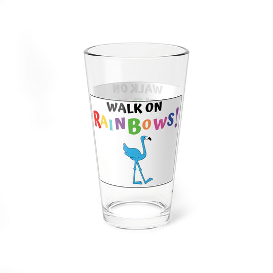 Lu Lu's "Walk On Rainbows" 16oz Glass & Shaker Cup