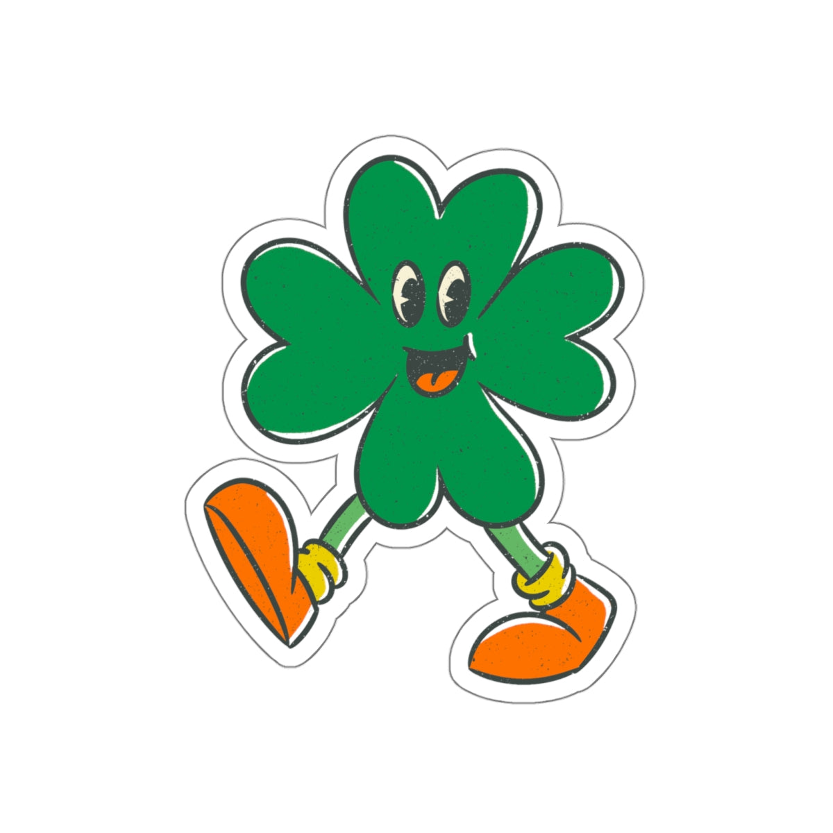 Happy The Irish Shamrock Die-Cut Sticker