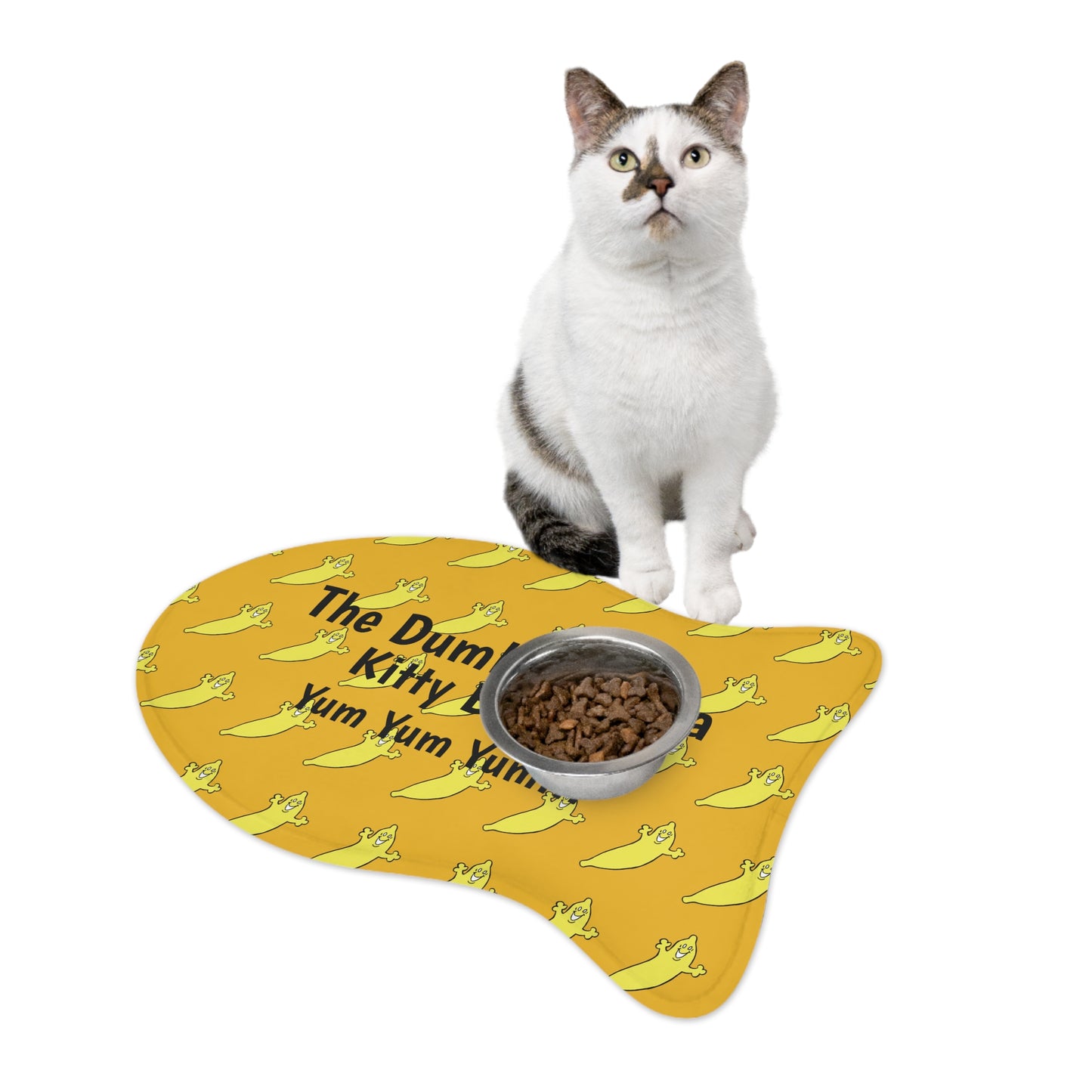 The Dumb Banana KITTY BISTRO Feeding Mat - It's so "Yum Yum Yum!!!"