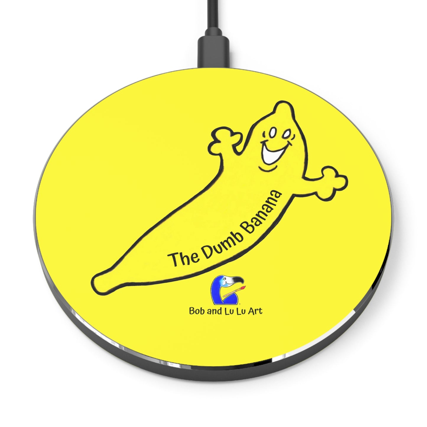 The Dumb Banana Wireless Phone Charger in Yellow - It's simply amazing!!!