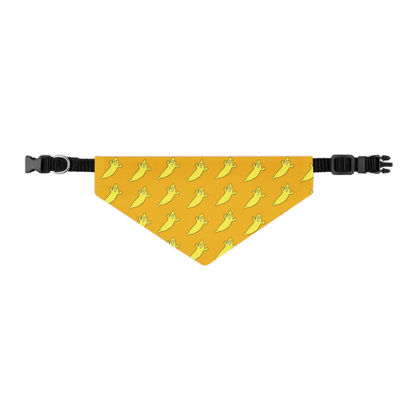 The Dumb Banana's "BANANA" Bandana Pet Collar in Yellow for small dogs - The most amazing bandana with a banana!!!