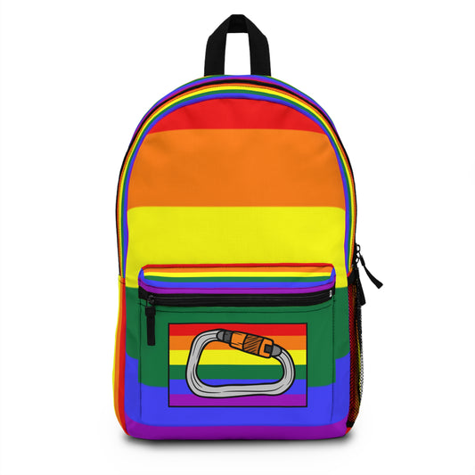 Gay Pride Rainbow Flag & Carabiner Backpack