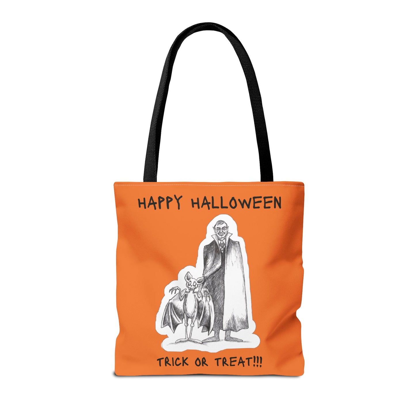 Junior's First Halloween!!! - Dracula's Happy Halloween Trick or Treat Candy Tote Bag for all bats