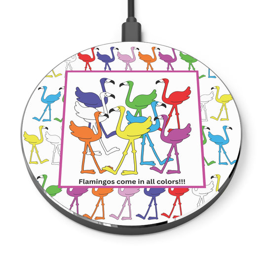 Flamingos Come In All Colors Phone Charger