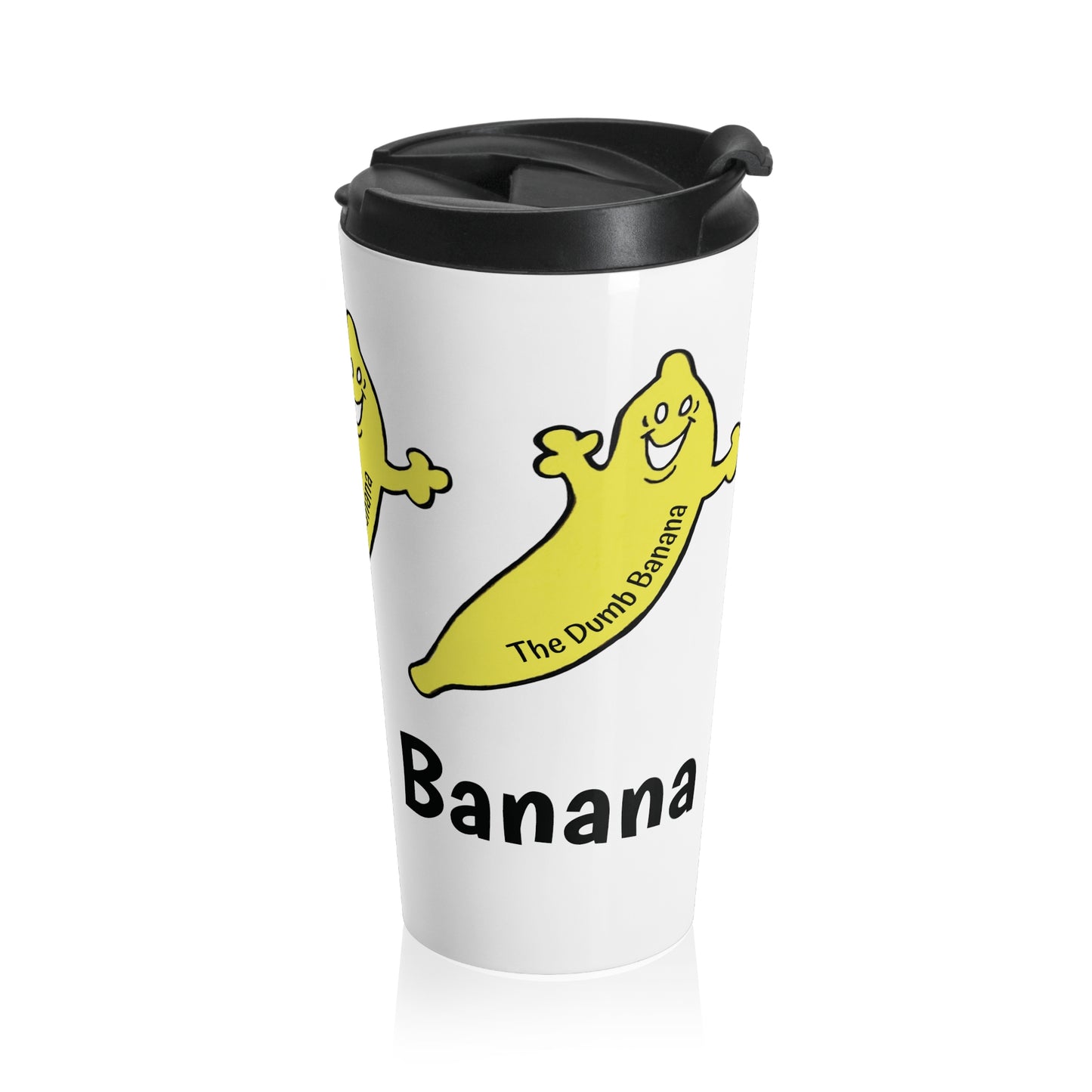 THE DUMB BANANA 15oz Stainless Steel Travel Mug - The mug that Marco Polo wished he had!!!