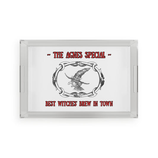 The Agnes Special - "Best Witches' Brew in Town" Halloween Acrylic Serving Tray