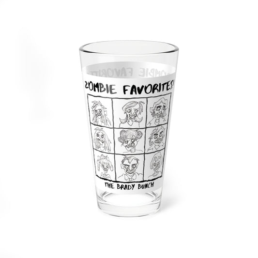 Zombie Favorites - "The Brady Bunch" Halloween 16oz Glass Cup