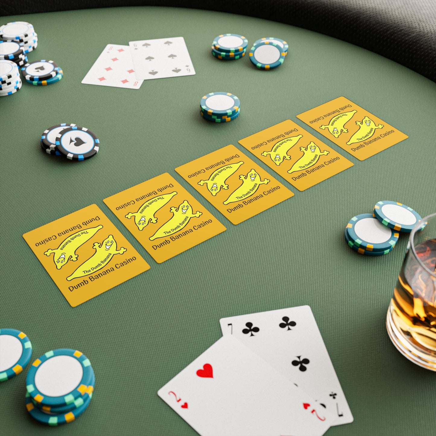 The classic Dumb Banana Casino Poker Cards in Yellow