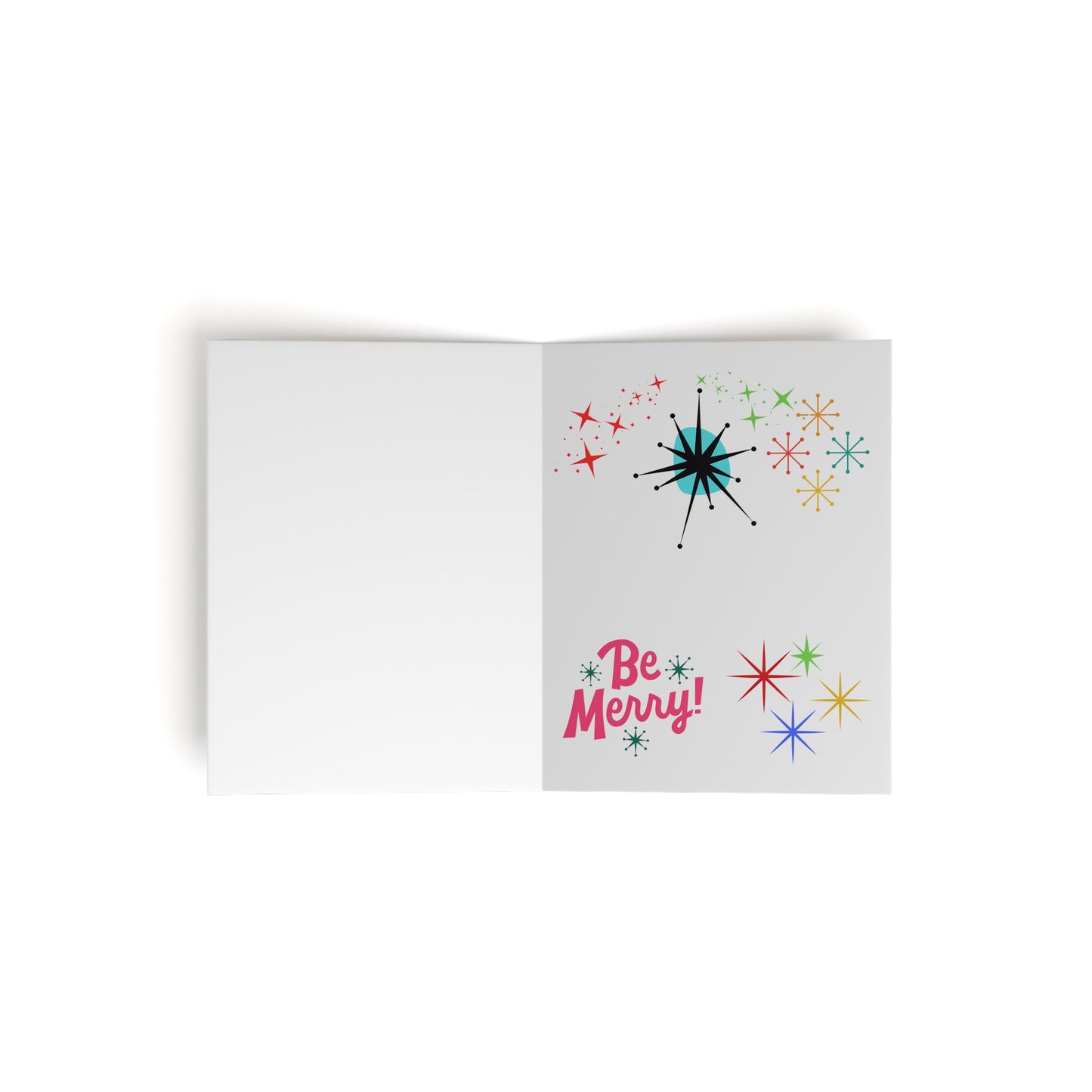 Mid-Century "Ho Ho Ho!!!" Santa Claus Space Alien Greeting Christmas Cards (8, 16, and 24 pcs)