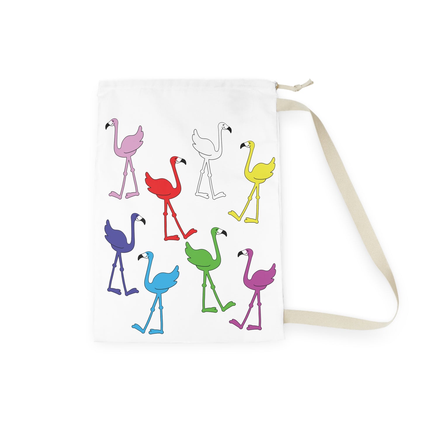 Flamingos Come In All Colors Laundry Bag