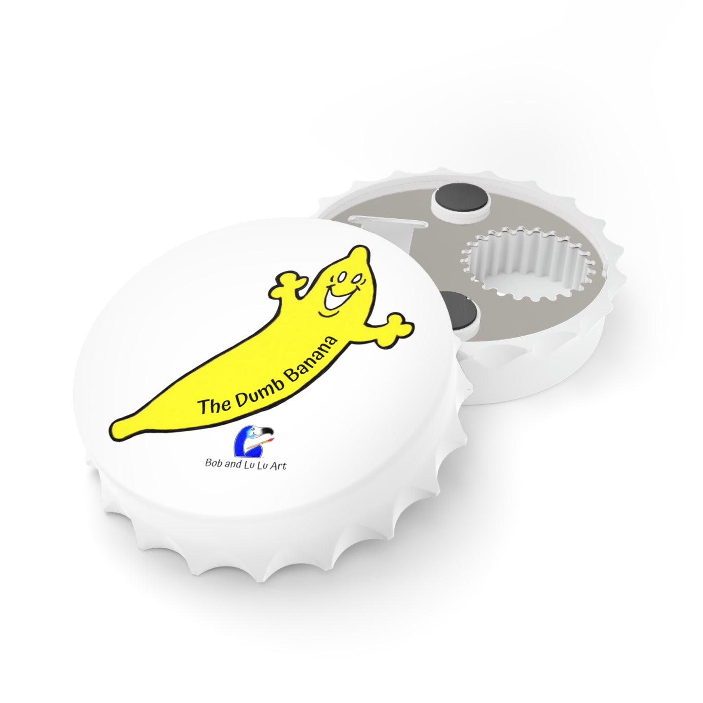 THE DUMB BANANA Magnetic Bottle Opener - It's totally amazing on banana peels & refrigerators!!!