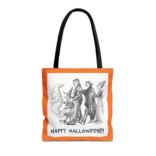 Dracula's Halloween Party!!! - The ultimate Happy Halloween Trick or Treat Candy Tote Bag for all monsters!!!