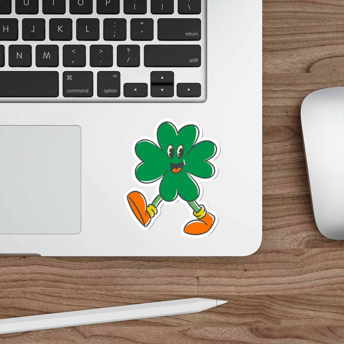 Happy The Irish Shamrock Die-Cut Sticker