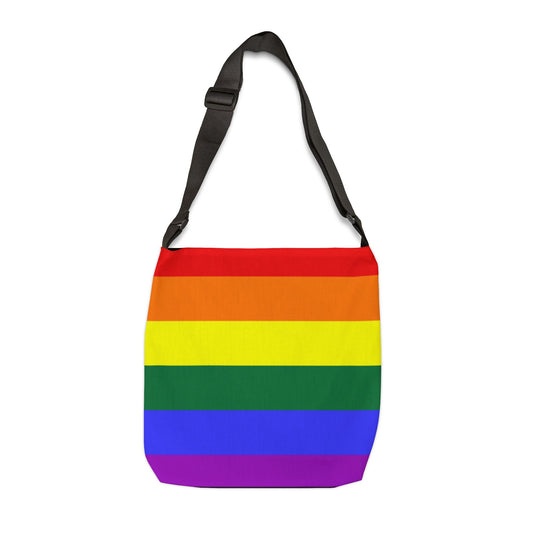 Gay Pride Rainbow Adjustable Tote Bag