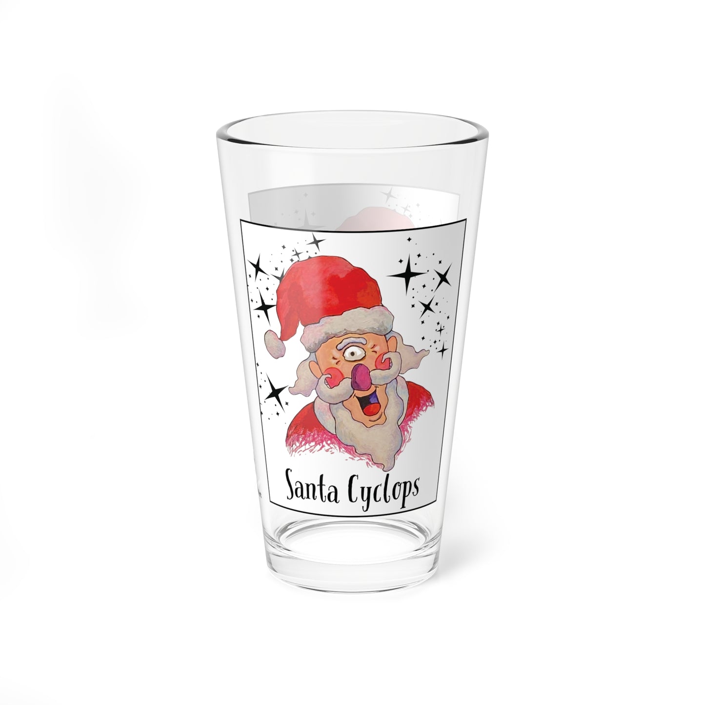Santa Cyclops 16oz Glass & Shaker