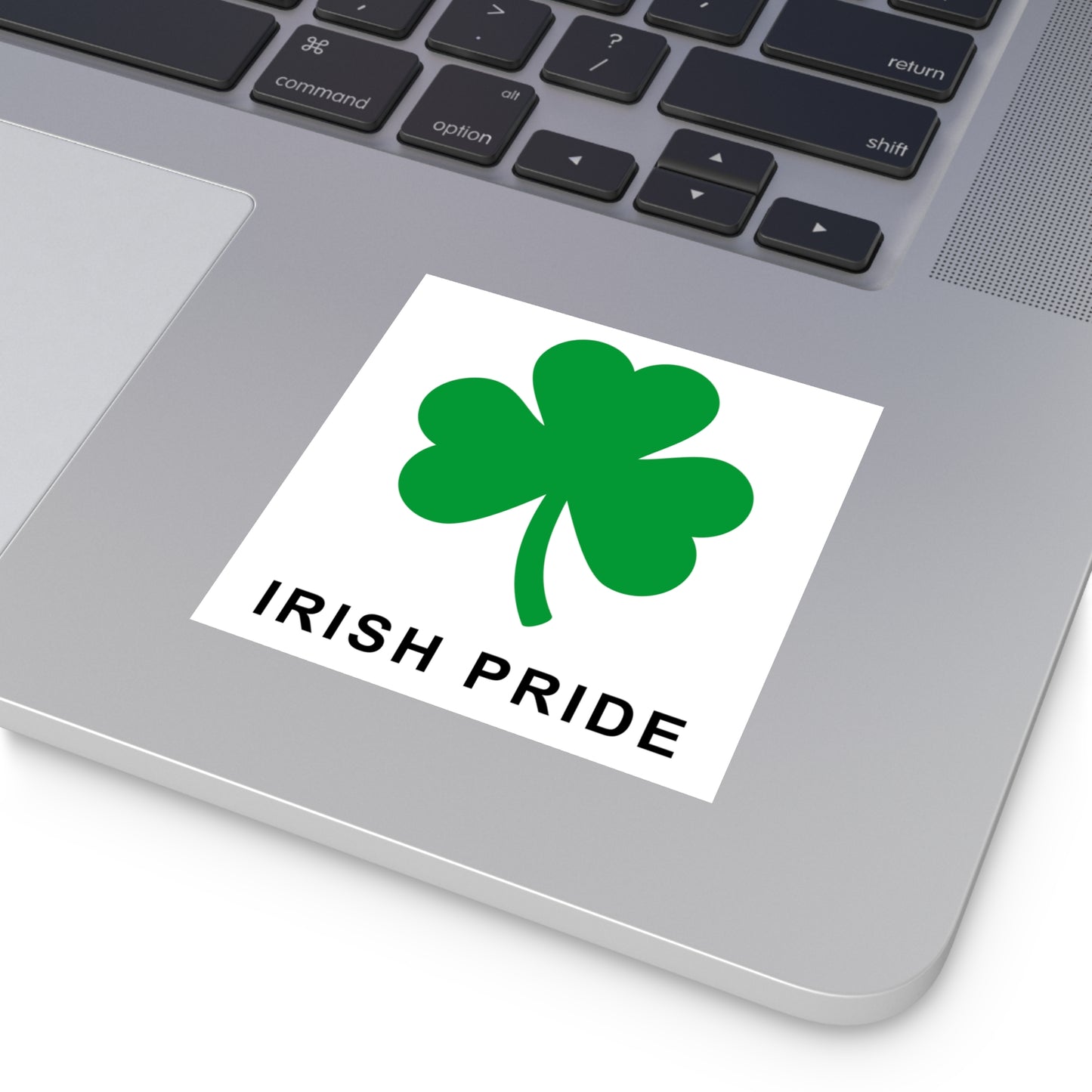 Irish Pride & Shamrock Square Kiss-Cut Vinyl Sticker