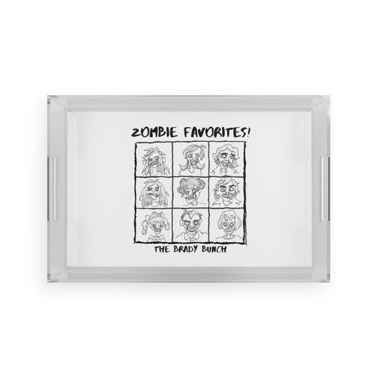 Zombie Favorites - "The Brady Bunch" Halloween Acrylic Serving Tray