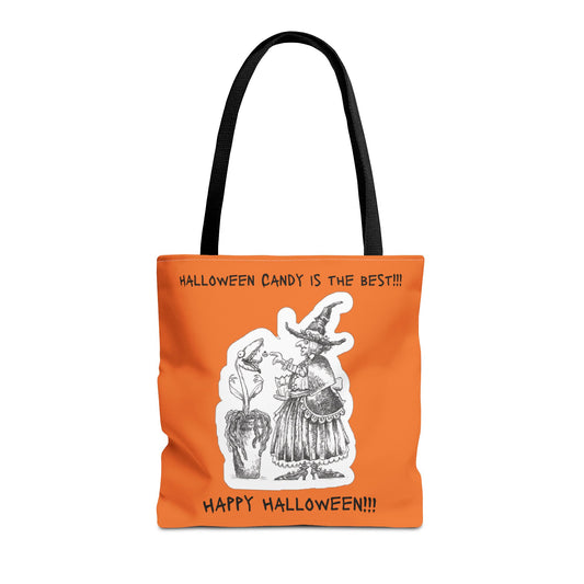 AGNES THE WITCH & SEYMOUR LOVE HALLOWEEN CANDY!!! - The Happy Halloween Trick or Treat Candy Tote Bag