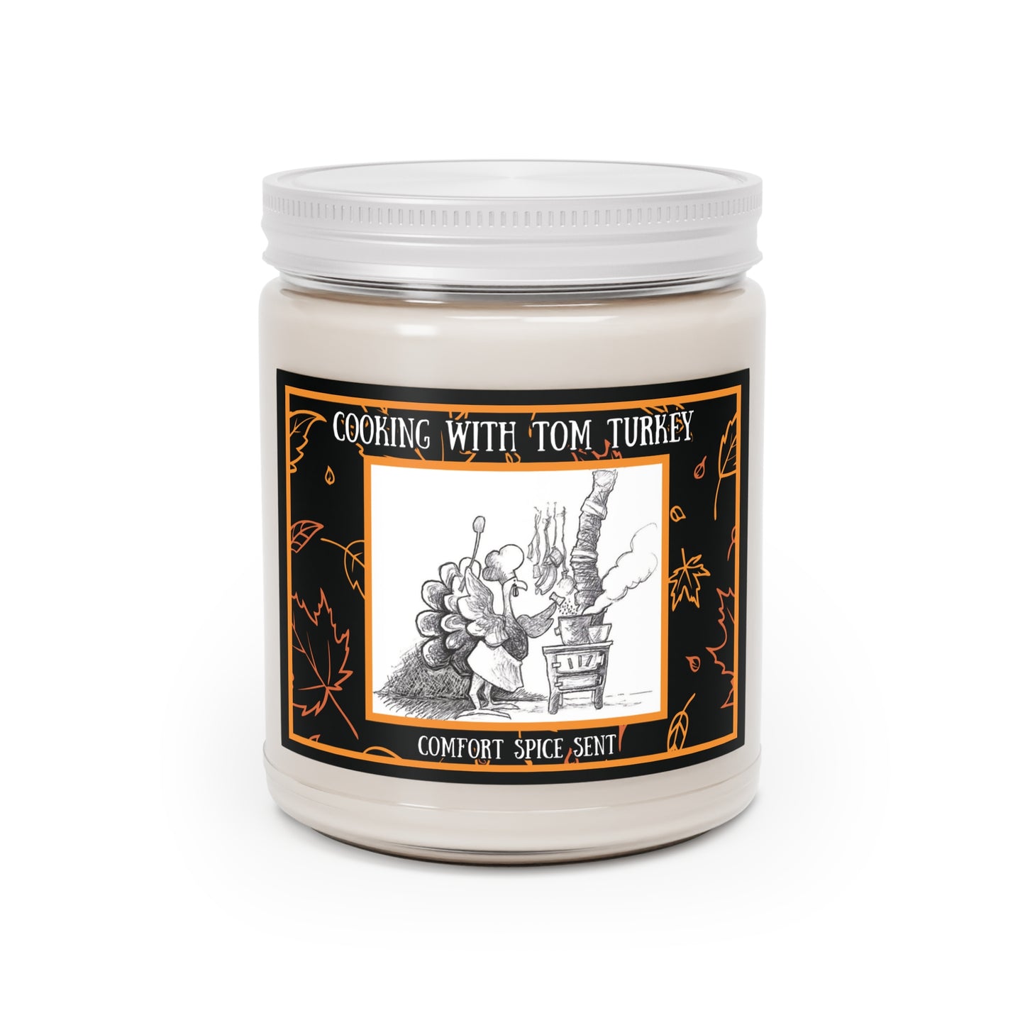 "Cooking with Tom Turkey" Pumpkinville Collection - Comfort Spice Scent Aromatherapy 9oz Candle