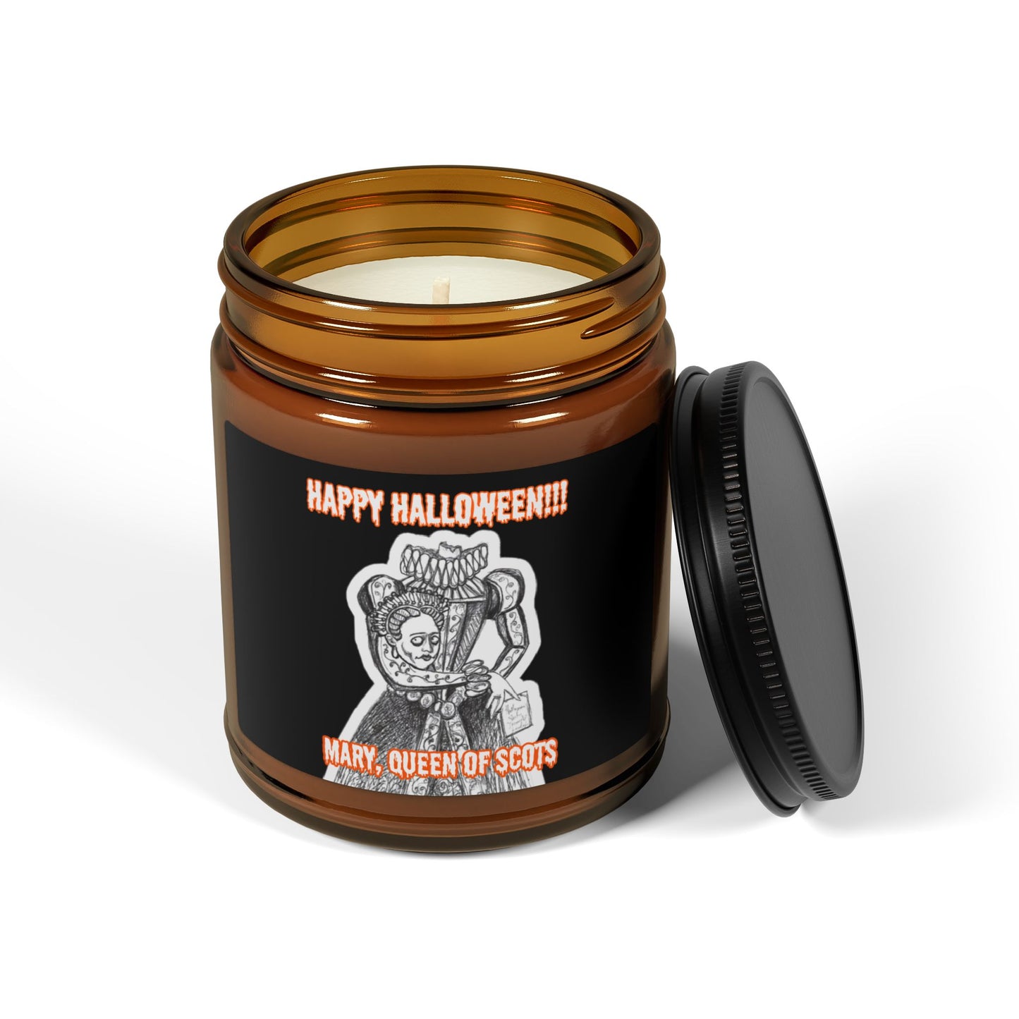 The Headless Mary, Queen of Scots HAPPY HALLOWEEN Scented 9oz Soy Candle Collection