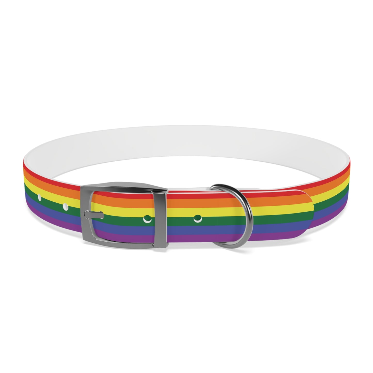 Rainbow Flag Dog Collar