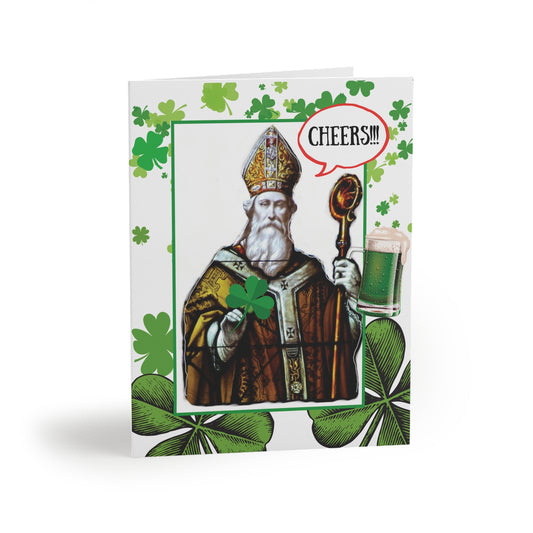 Saint Patrick's "Cheers!!!" Greeting Cards (8, 16, and 24 pcs)