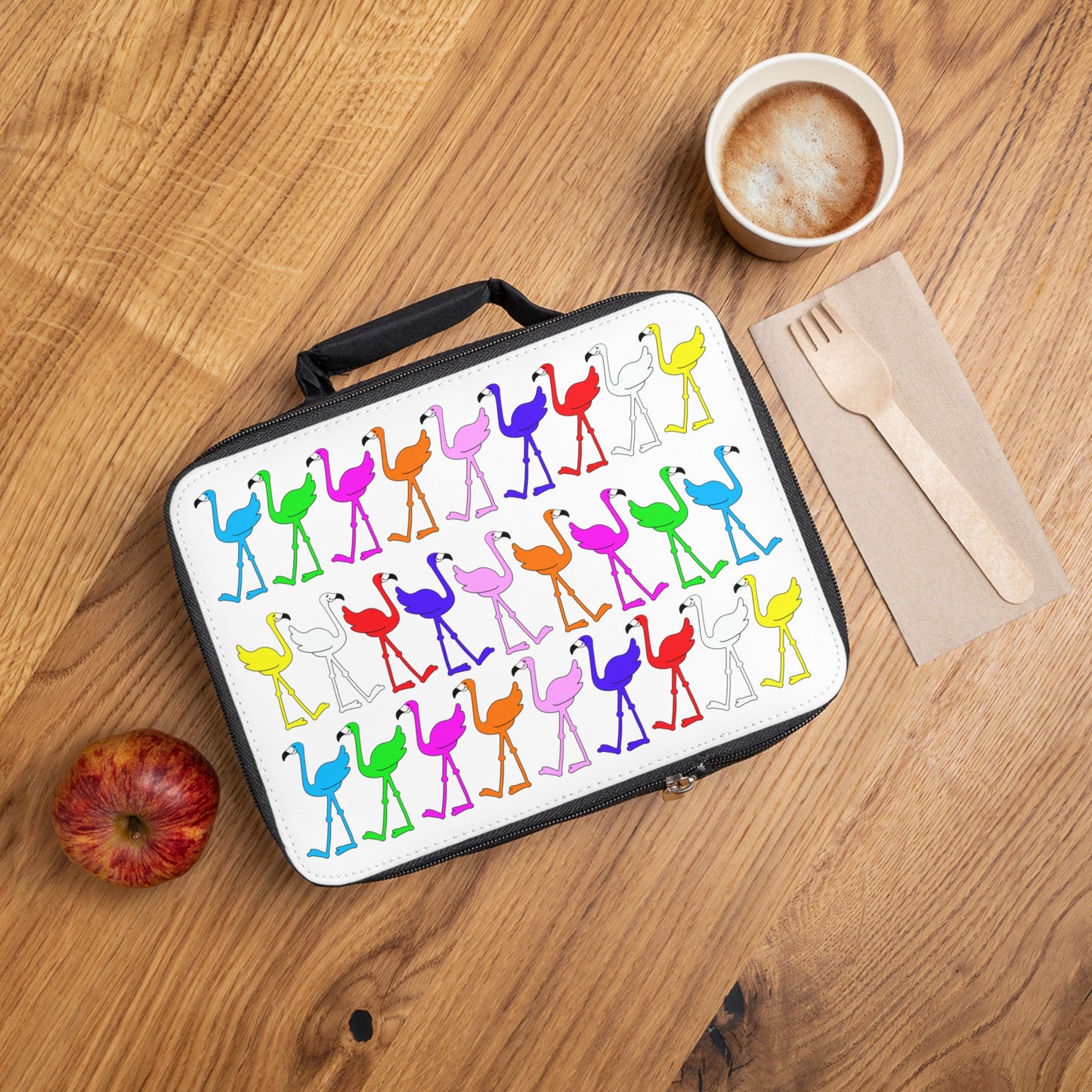 Flamingos Come In All Colors Insulated Lunch Bag