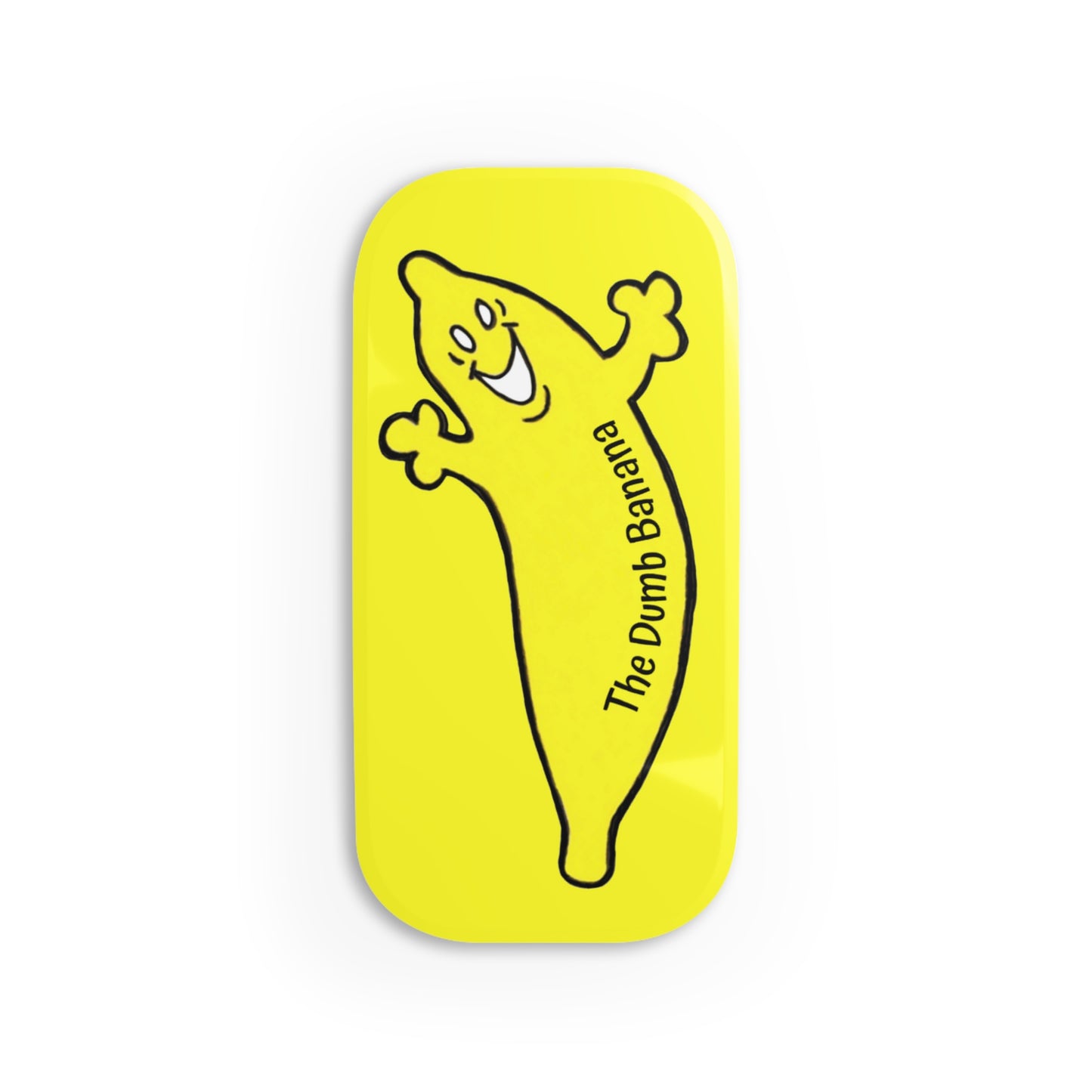 The DUMB BANANA Phone Click-On Grip - It's so amazing... you'd think it was a banana peel!!!