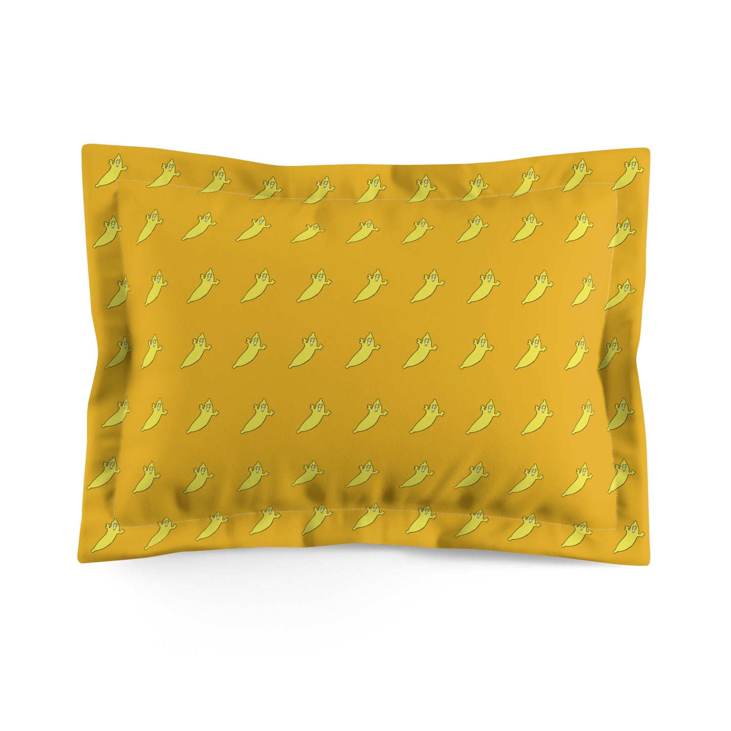 The Dumb Banana Microfiber Pillow Sham in Yellow - Let all your dreams come true!!!