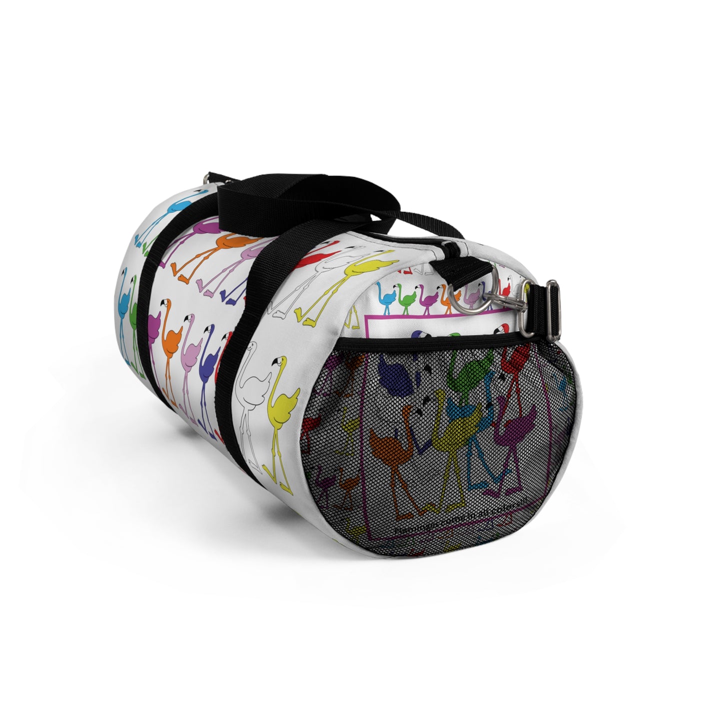 Flamingos Come In All Colors Duffel Bag