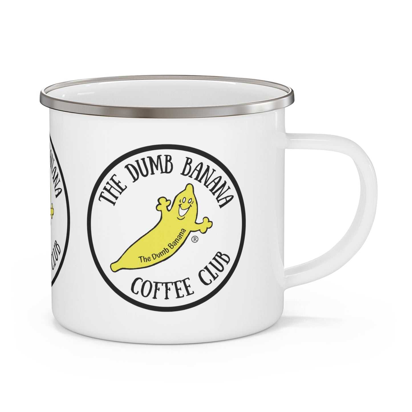 THE DUMB BANANA 12oz Enamel Camping Mug - Don't leave home without it!!!