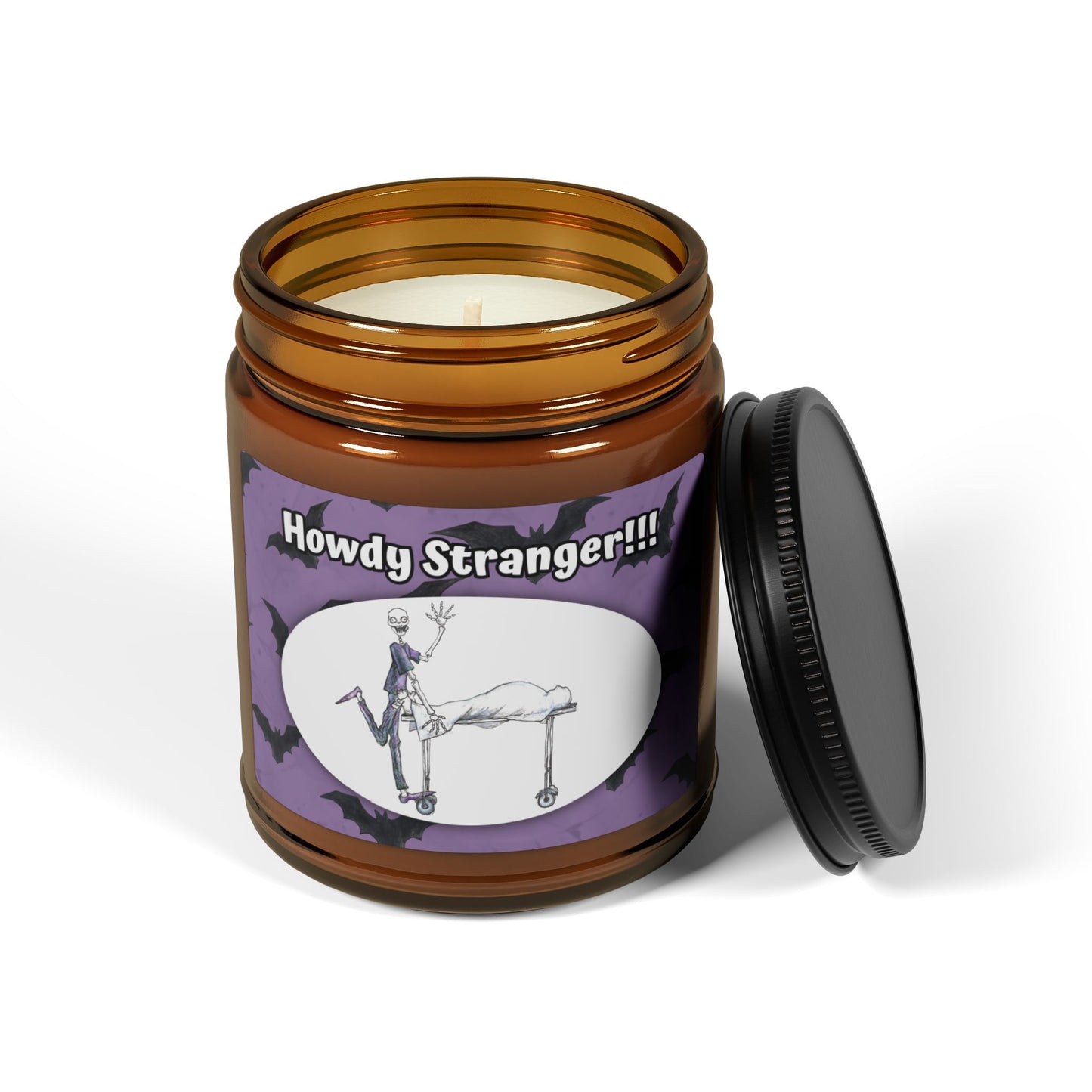 "Greetings" from the City Morgue -  THE HAPPY HALLOWEEN Scented 9oz Soy Candle Collection for all monsters!!!