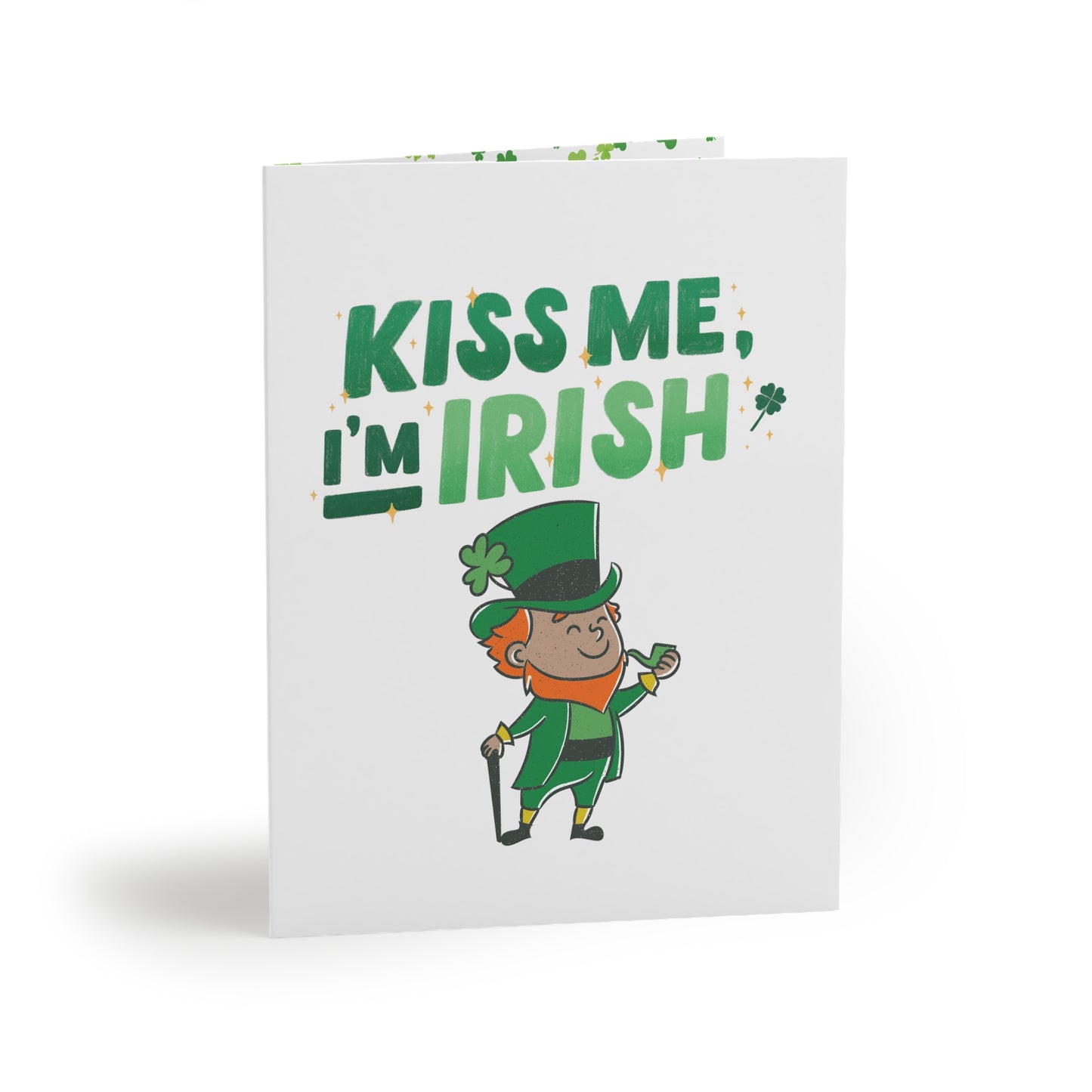 Irish Leprechaun "Kiss Me, I'm Irish!!!" Greeting Cards for St. Patrick's Day (8, 16, and 24 pcs)