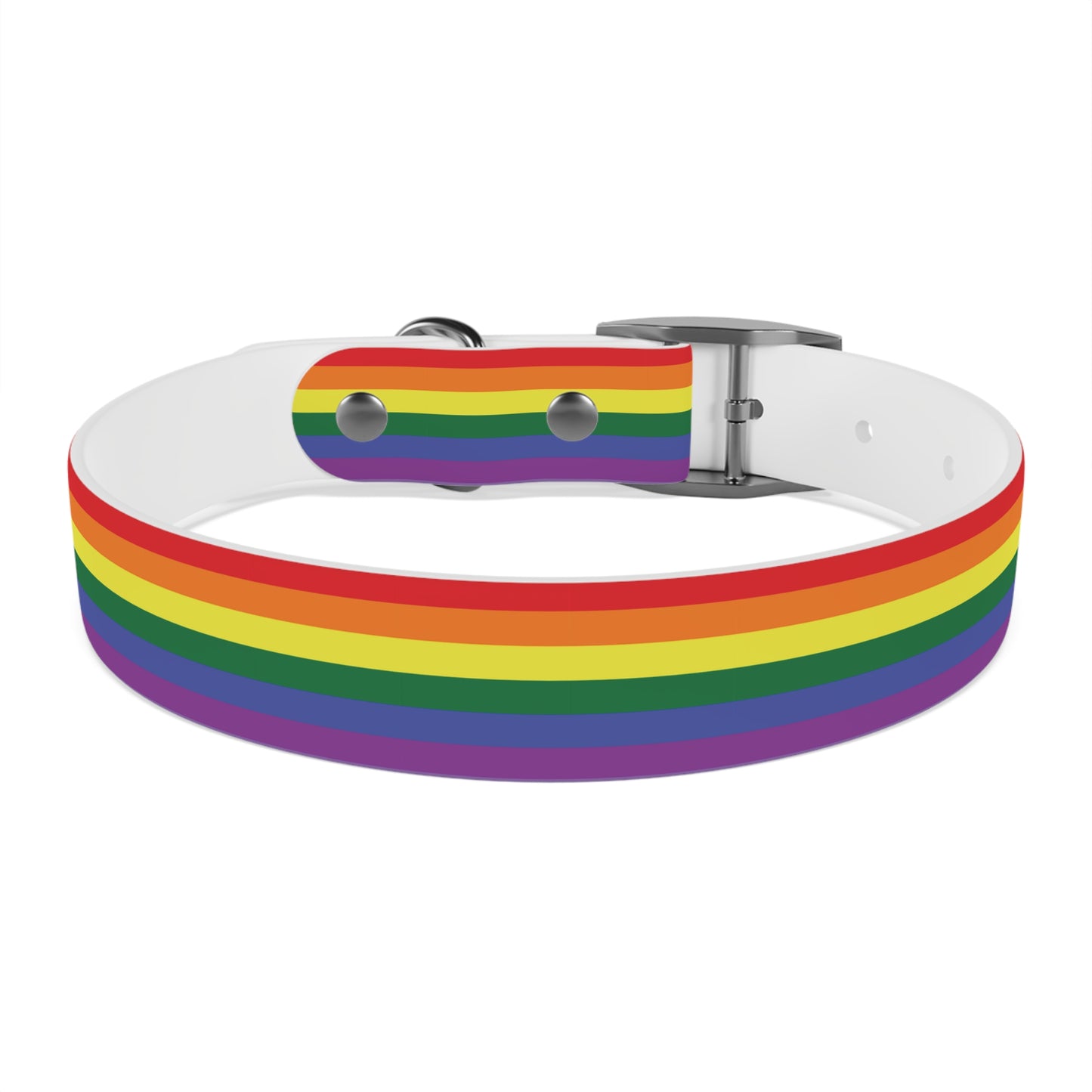 Rainbow Flag Dog Collar